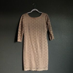 Champagne/ Gold Glittery Dress